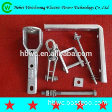 eletric power fitting hot-dip galvanied Insulator L pole top bracket